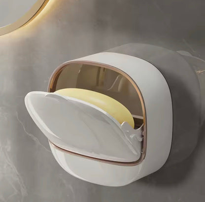 Wall Mounted ABS Soap Box With Flip Cover