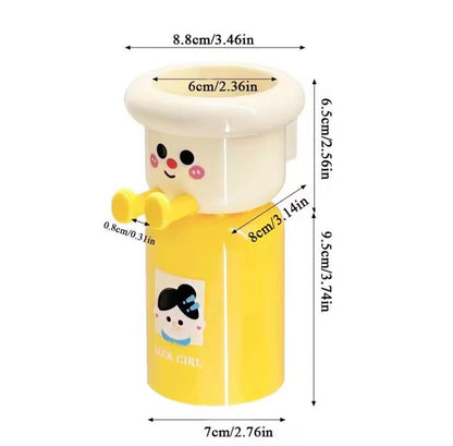Magnetic Punch Free Wall Mounted Cartoon Toothbrush Holder