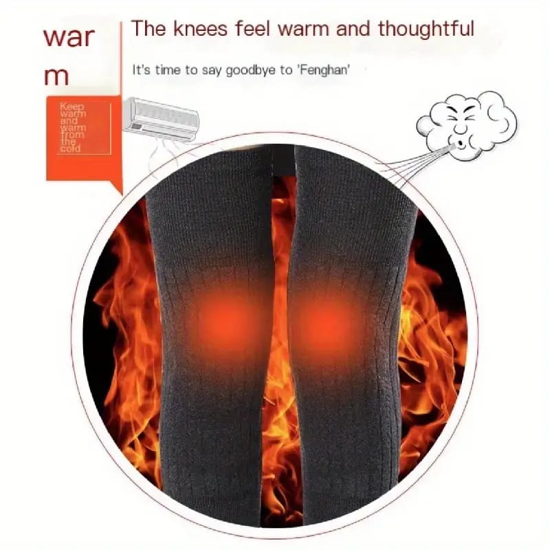 Warm Wool Knee Pads Elastic Support Protector