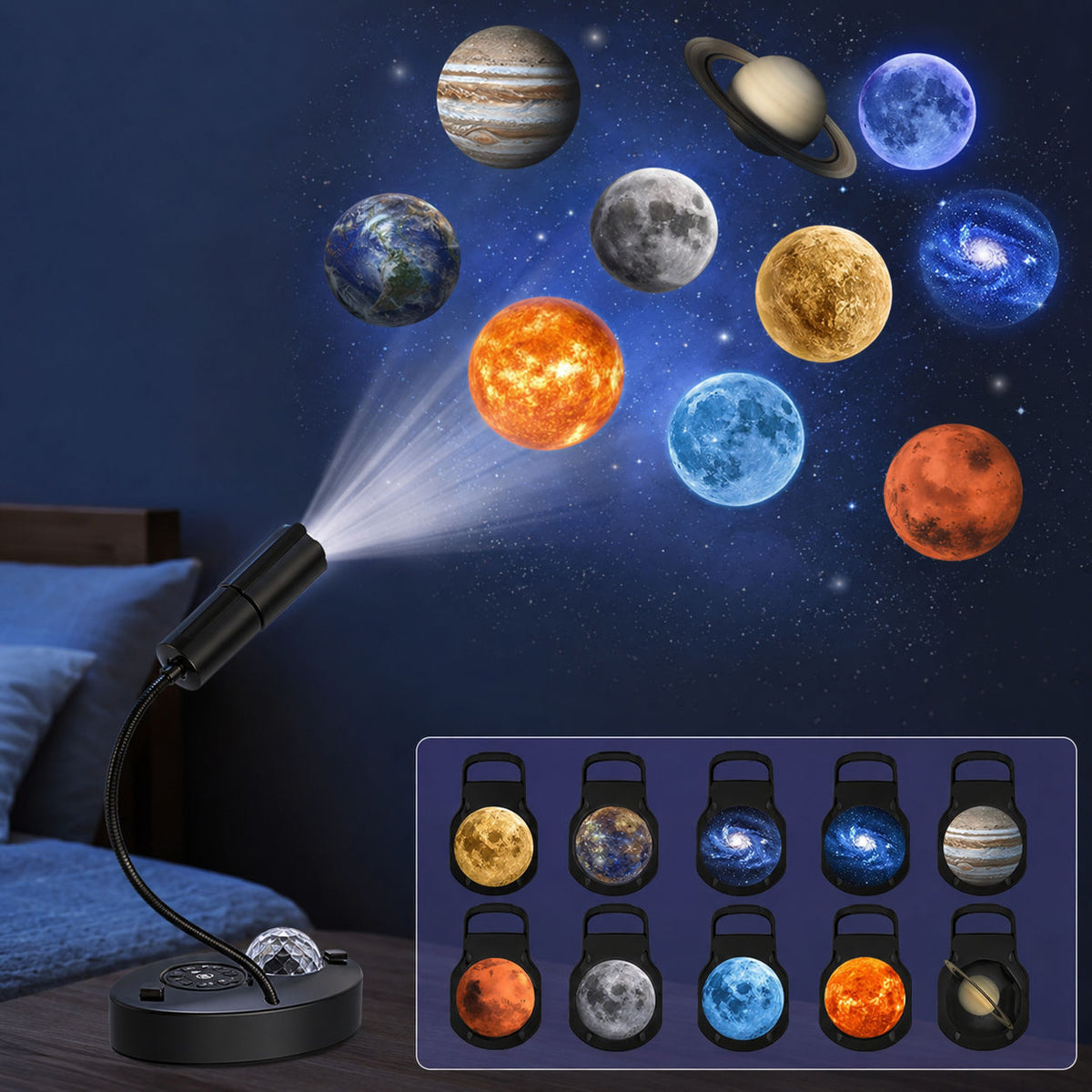 USB Solar System Projector Lamp