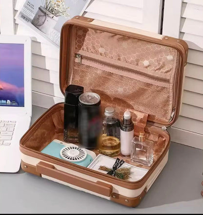 Mini Travel Cosmetic Suitcase Organizer