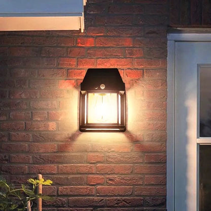 Solar Tungsten Filament Motion Sensor Wall Light