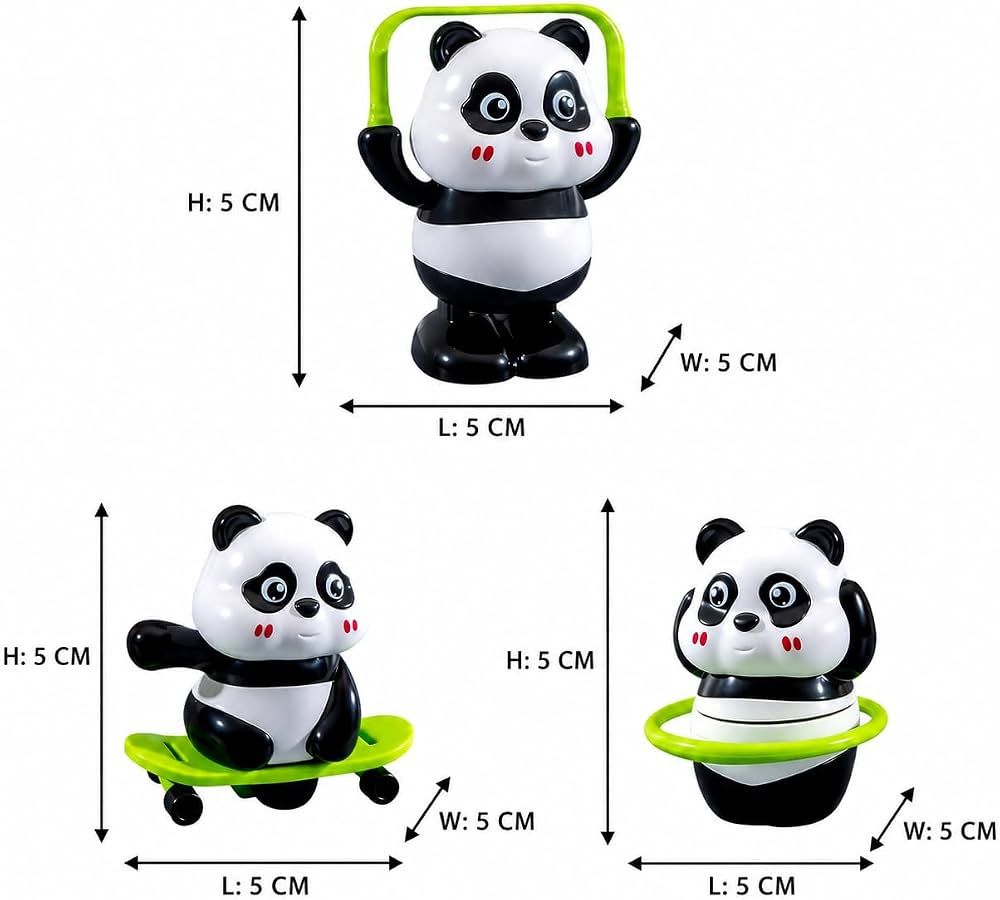Multi Action Panda Skateboard Hula Hoop Toy