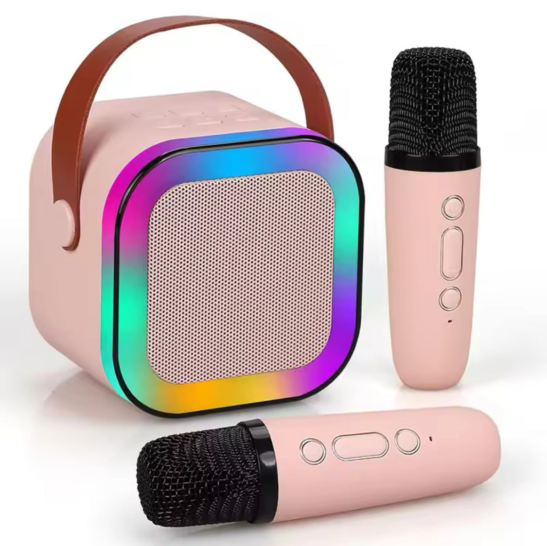 Mini Karaoke Bluetooth Speaker With LED Lights
