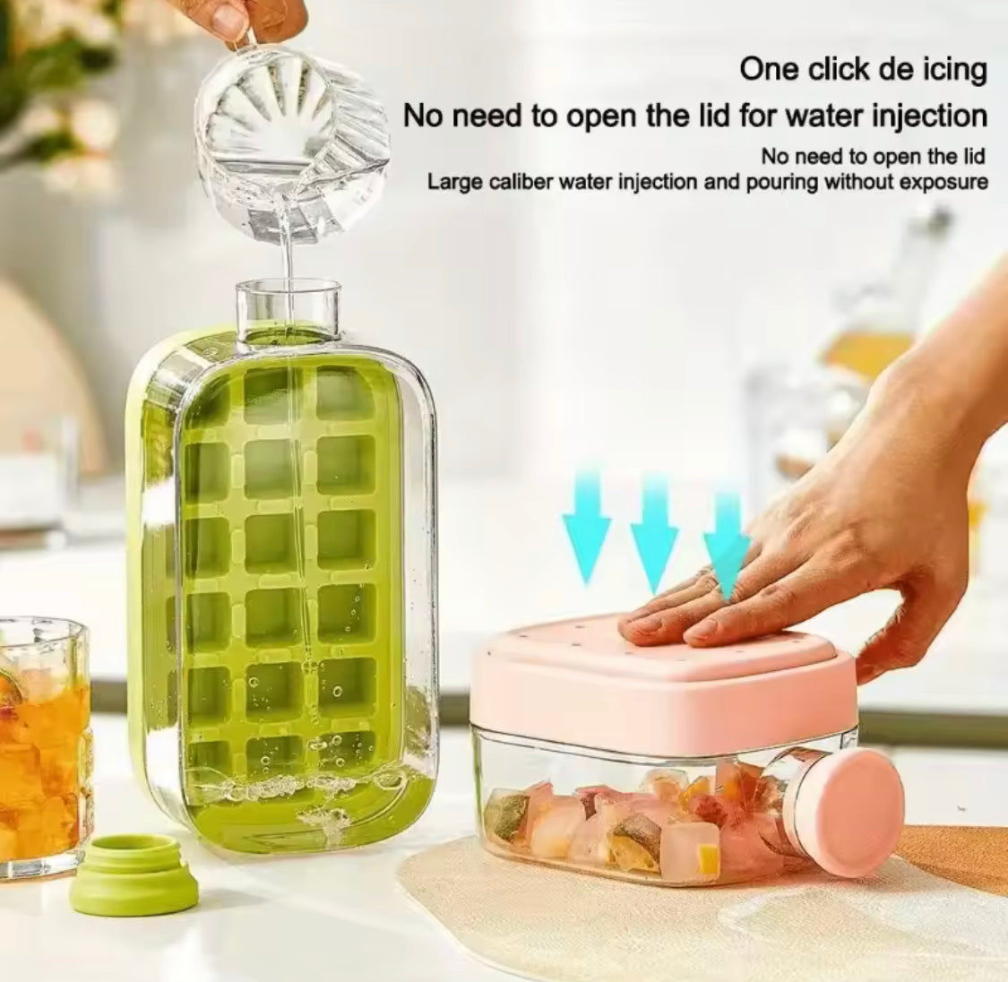 2 In 1 Ice Maker Ice Cube Bottle