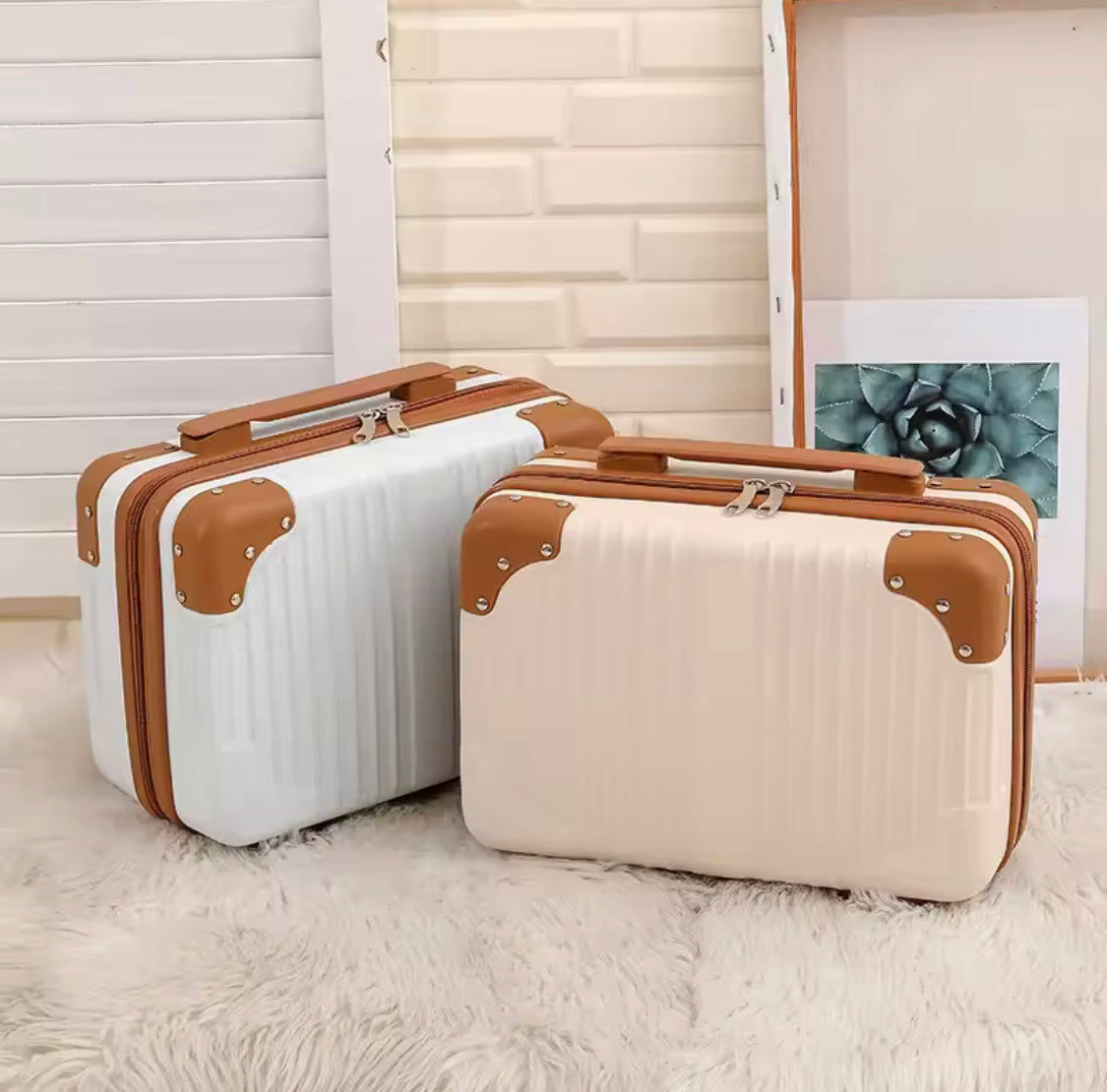 Mini Travel Cosmetic Suitcase Organizer