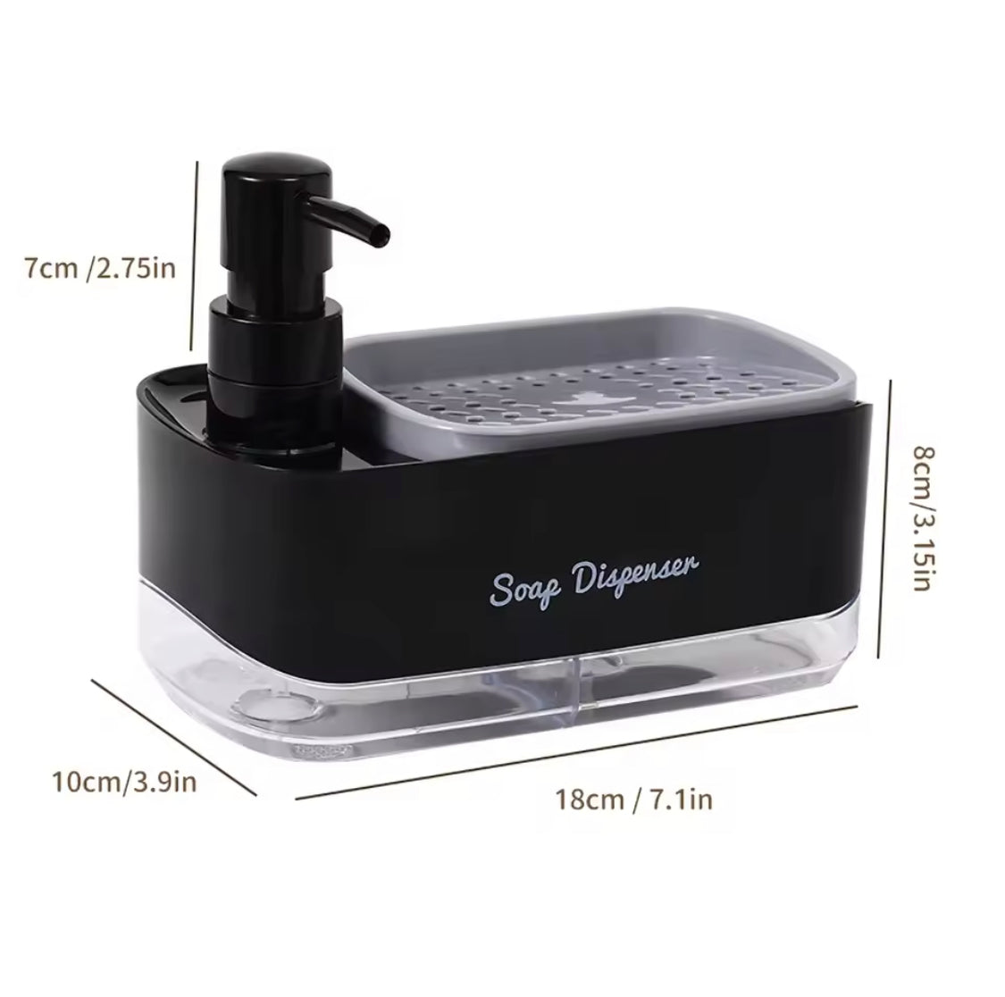 Multifunctional Soap Dispenser With Sponge Holder