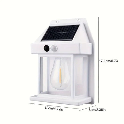 Solar Tungsten Filament Motion Sensor Wall Light