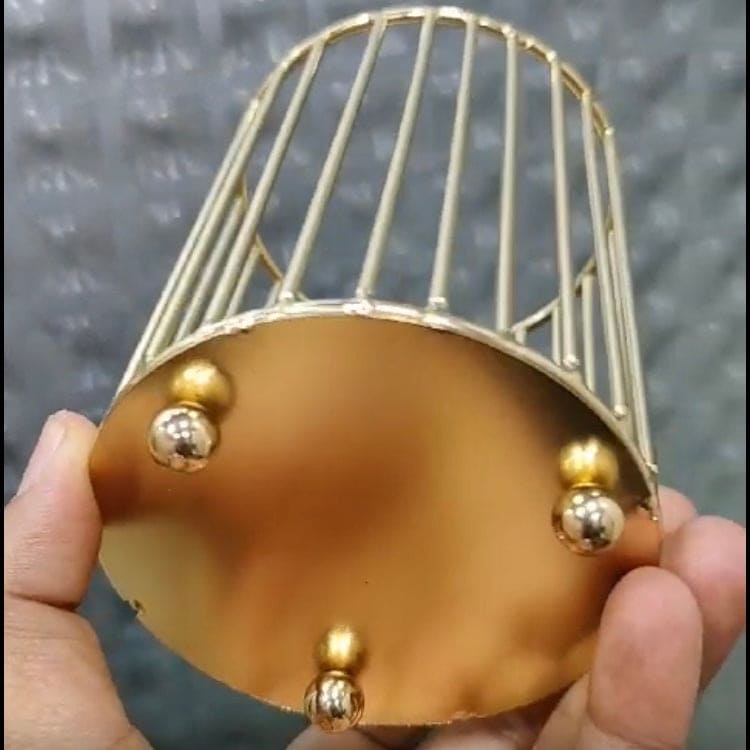 Wire Mesh Metal Desk Pen Holder