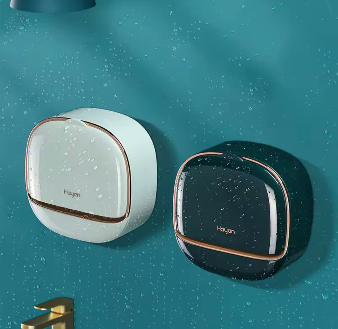 Wall Mounted ABS Soap Box With Flip Cover