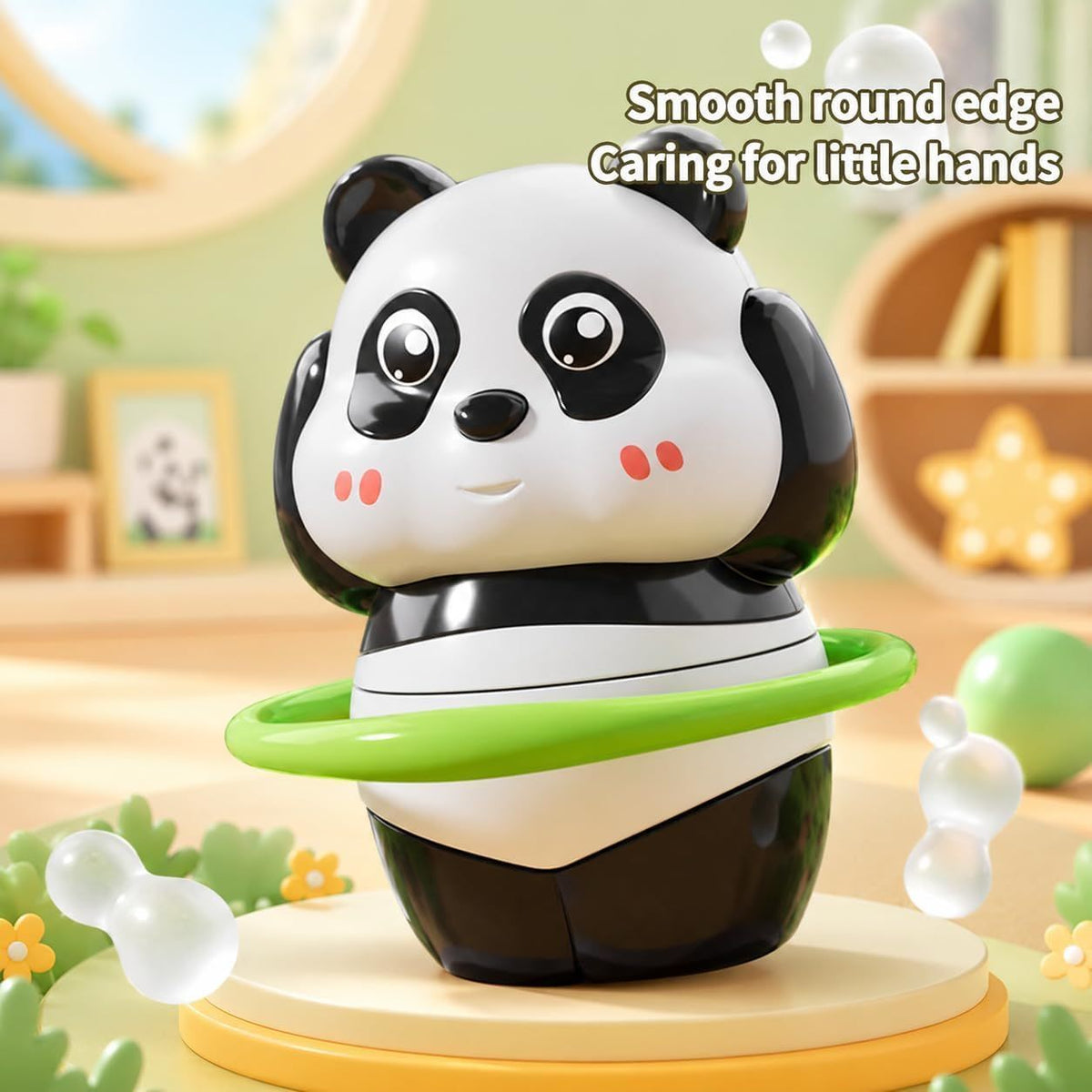 Multi Action Panda Skateboard Hula Hoop Toy