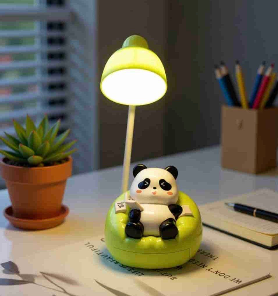 Cute Panda LED Desk Lamp With Phone Holder Adjustable