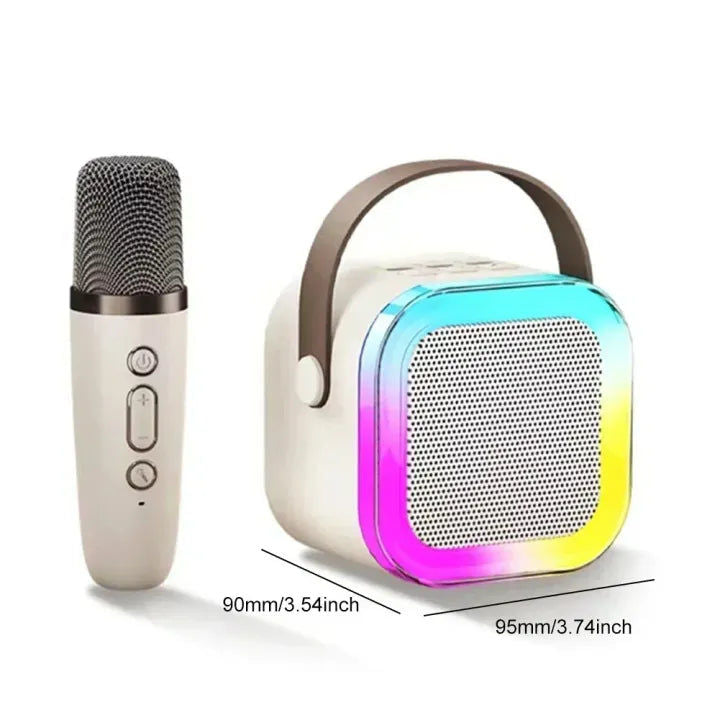 Mini Karaoke Bluetooth Speaker With LED Lights