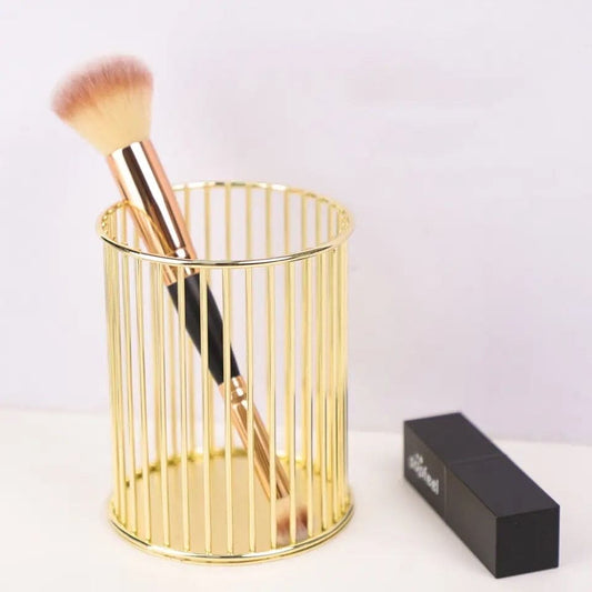 Wire Mesh Metal Desk Pen Holder