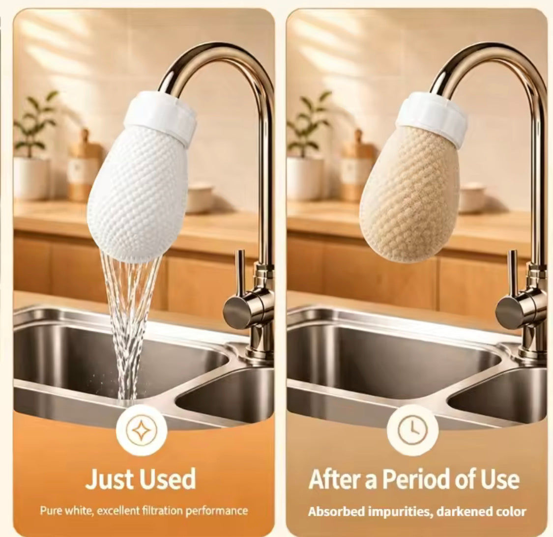 Pack Of 10 Disposable Faucet Filter Bags Washable Tap Filter