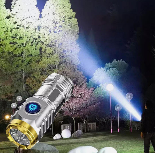 Three-Eyed Monster Mini Flashlight Rechargeable Portable Outdoor Light