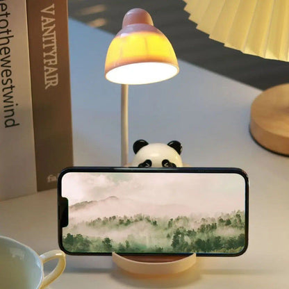Cute Panda LED Desk Lamp With Phone Holder Adjustable