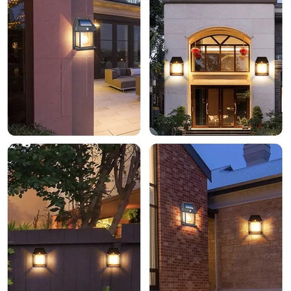 Solar Tungsten Filament Motion Sensor Wall Light