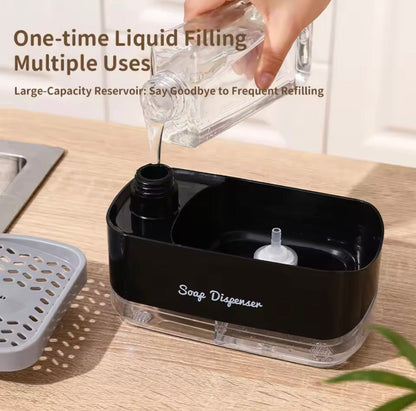 Multifunctional Soap Dispenser With Sponge Holder