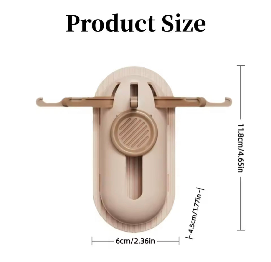 Wall Mounted 5 Claw Telescopic Hook