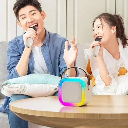 Mini Karaoke Bluetooth Speaker With LED Lights