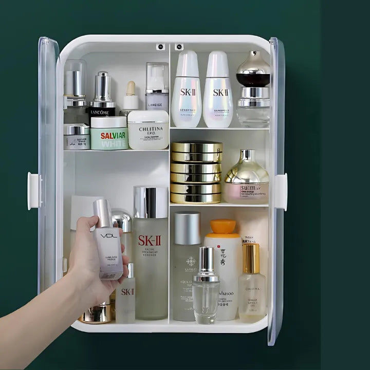 Double Door Wall Mounted Bathroom Cabinet Shelf