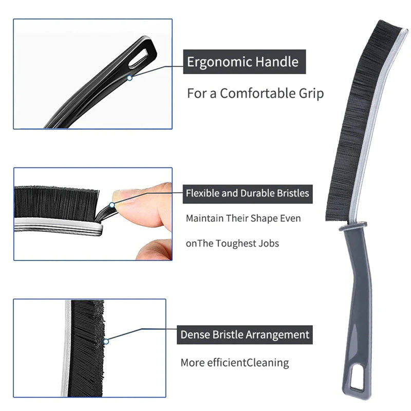 2 Pcs Gap Cleaning Brush Set Hard Bristle