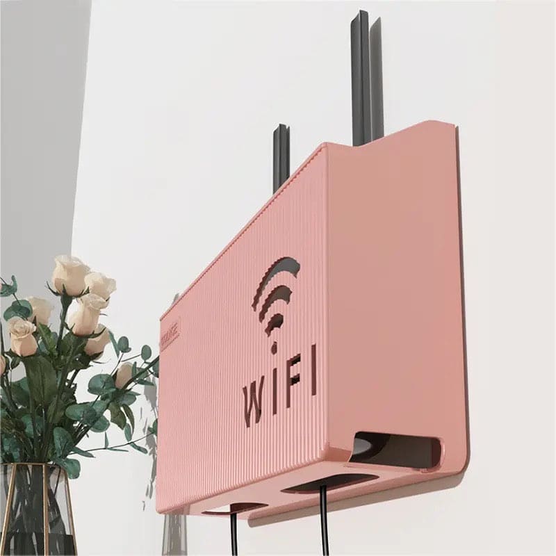 Wall Mounted Router Shelf Cable Organizer Rack