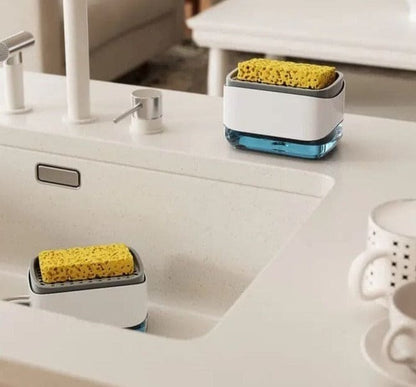 2 In 1 Soap Dispenser With Sponge Holder
