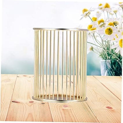 Wire Mesh Metal Desk Pen Holder