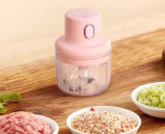 Mini Electric Chopper USB Rechargeable Vegetable Cutter