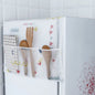 Printed Fridge Cover With 6 Pockets