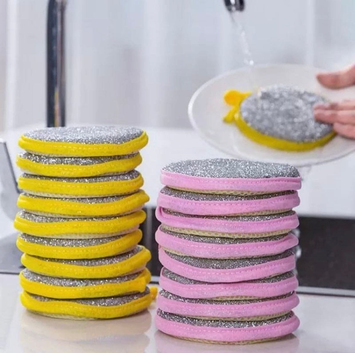 Double Sided Dishwashing Sponge