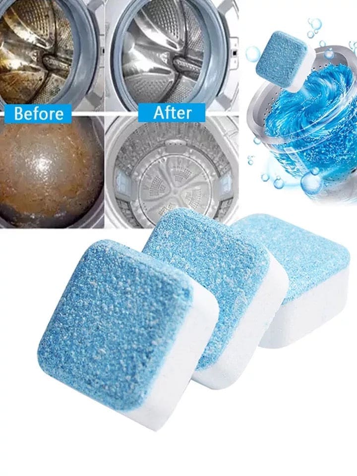 12 Pcs Washing Machine Cleaner Effervescent Tablet