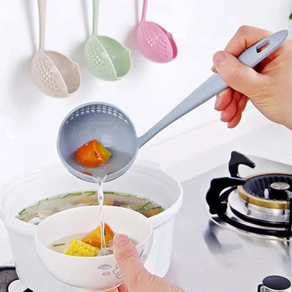 2 In 1 Soup Spoon Ladle With Strainer