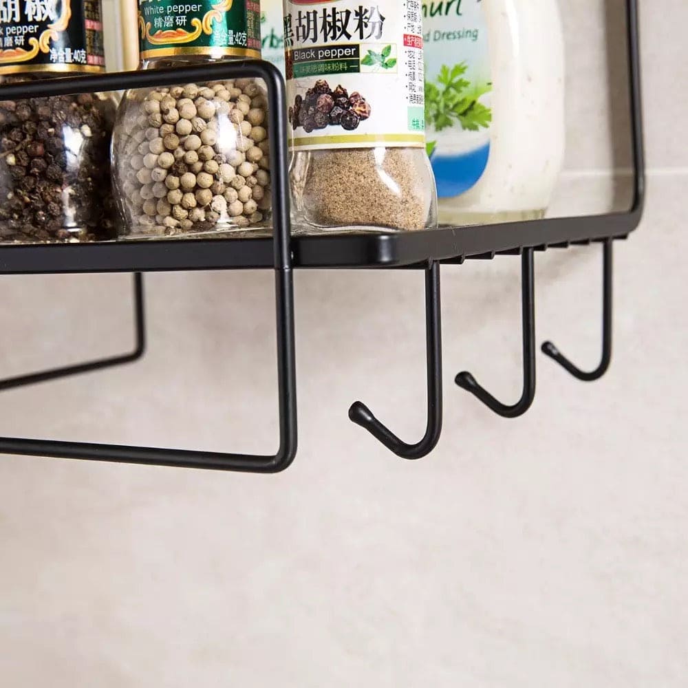 Double Layer Iron Wall Mounted Shelf