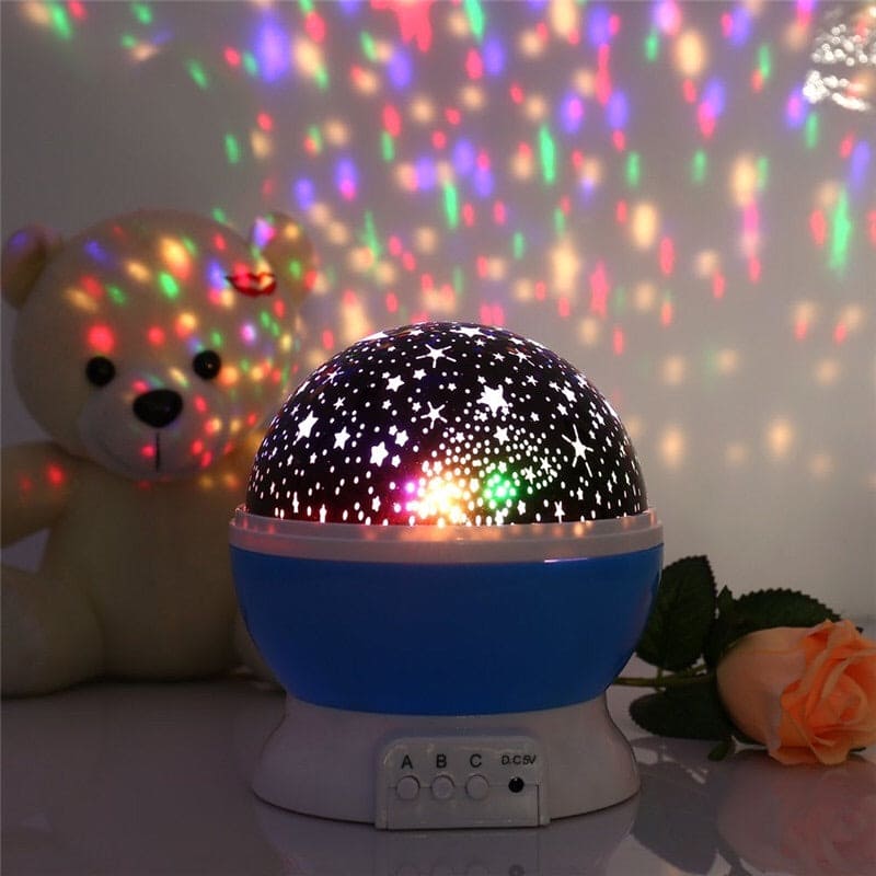 3D Night Light Projector Rotating Star Lamp