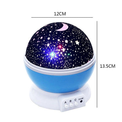 3D Night Light Projector Rotating Star Lamp