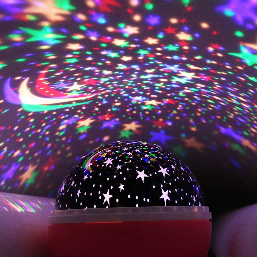3D Night Light Projector Rotating Star Lamp