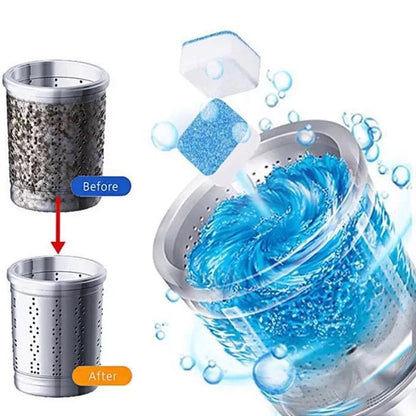 12 Pcs Washing Machine Cleaner Effervescent Tablet