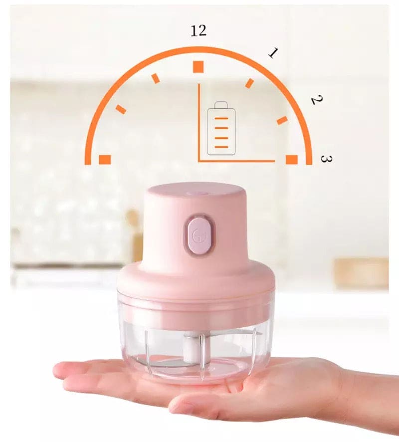 Mini Electric Chopper USB Rechargeable Vegetable Cutter