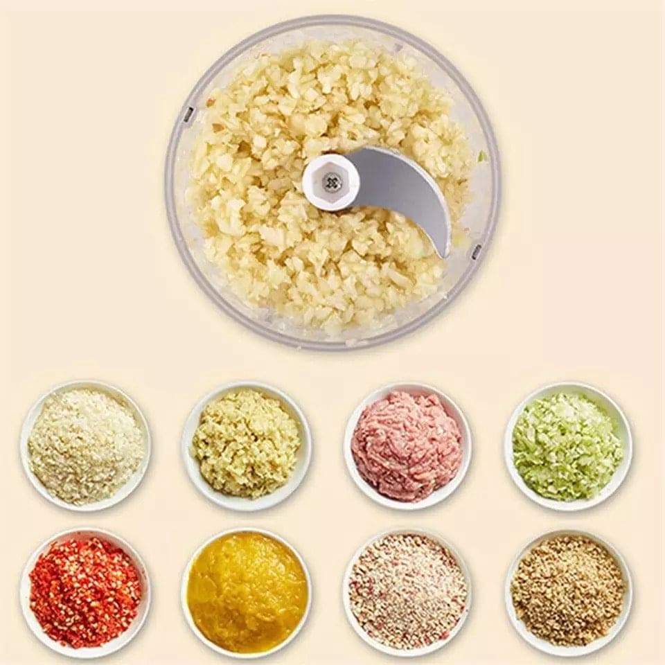 Mini Electric Chopper USB Rechargeable Vegetable Cutter