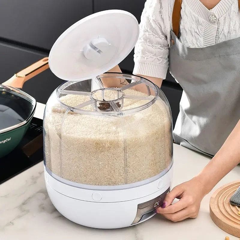 360° Rotating 6 Grid Cereal Dispenser