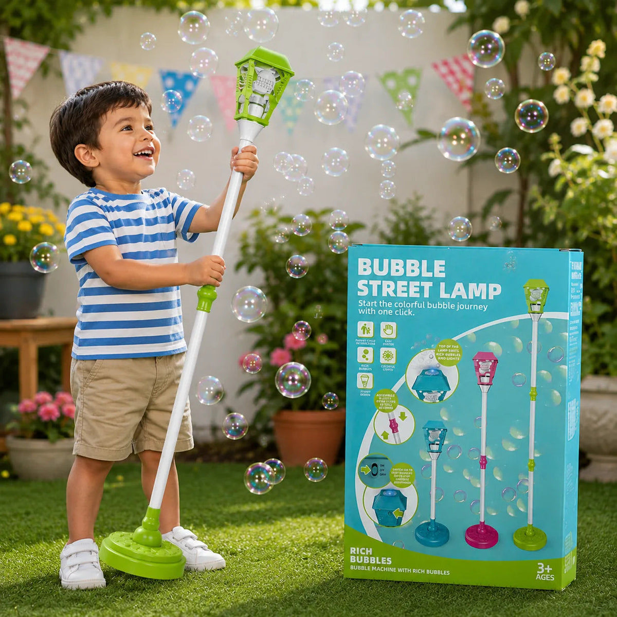 Lamppost Bubble Machine Musical Toy