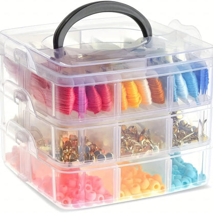 Multi Layer 18 Grid Plastic Storage Box