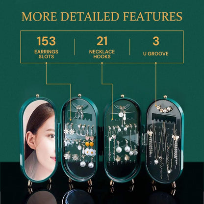 Foldable Jewelry Storage Box Organizer
