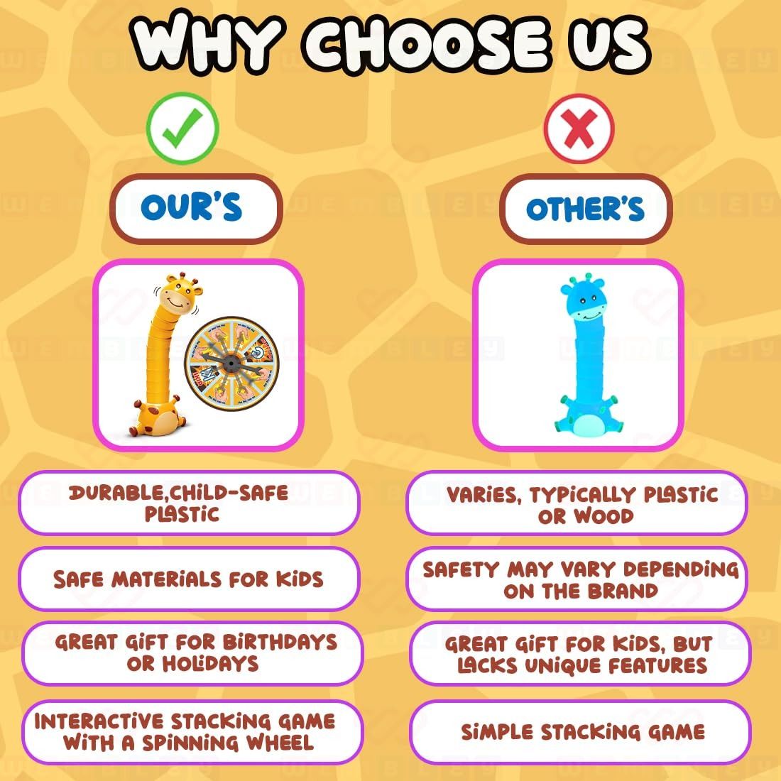 Giraffe Topple Stacking Fun Game 813