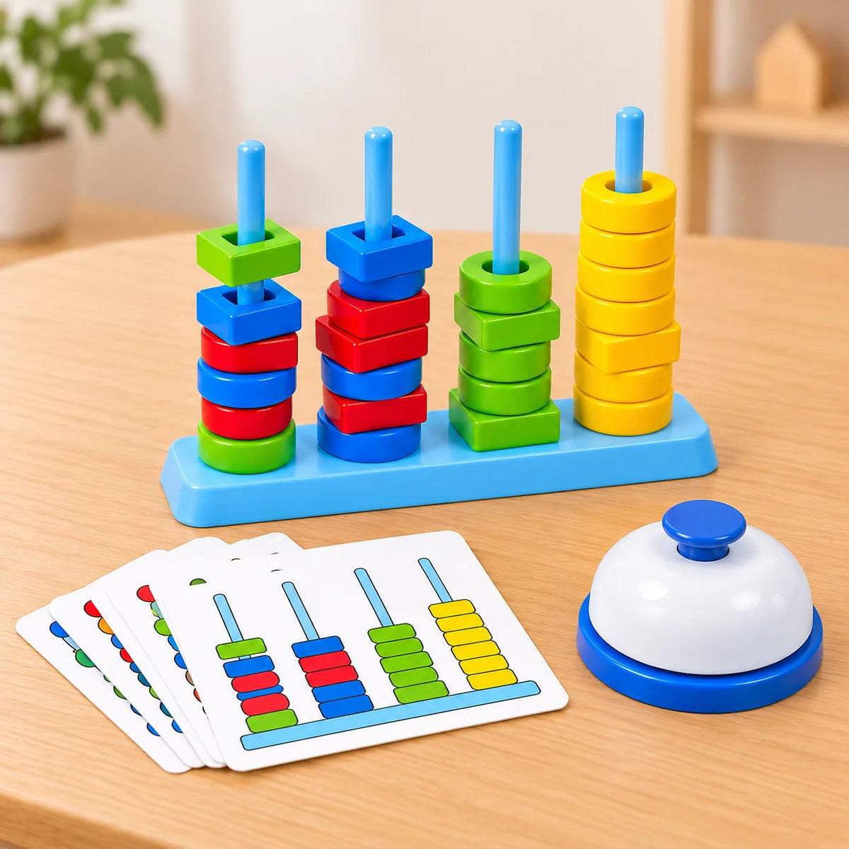 Color and Shape Stack Matching Interactive Mind Game Multiplayer