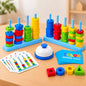 Color and Shape Stack Matching Interactive Mind Game Multiplayer