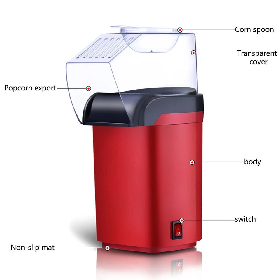 1200W Mini Electric Popcorn Maker Machine
